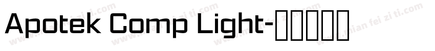 Apotek Comp Light字体转换